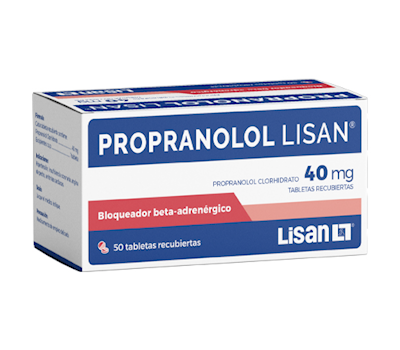 LISAN PROPRANOLOL 40 mg TABLETAS VÍA ORAL