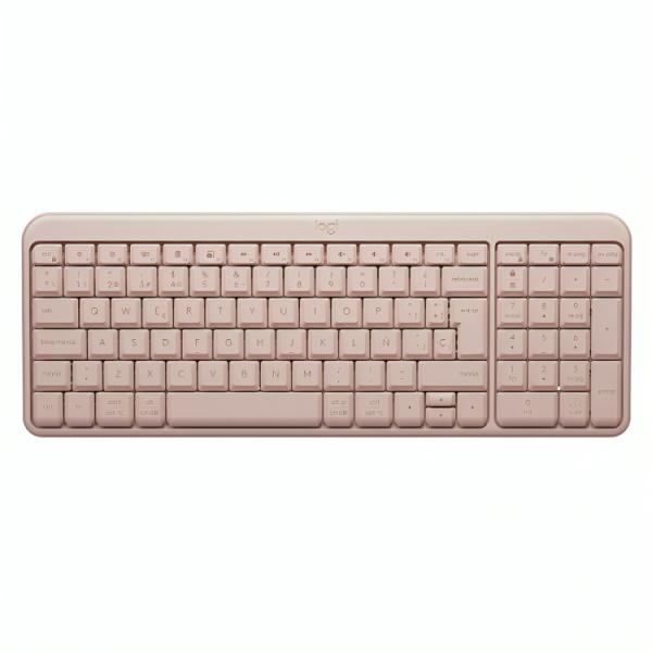 TECLADO LOGITECH K250 COMPACT MEMBRANA INALAMBRICO BLUETOOTH ESPAÑOL 920-013447 ROSADO