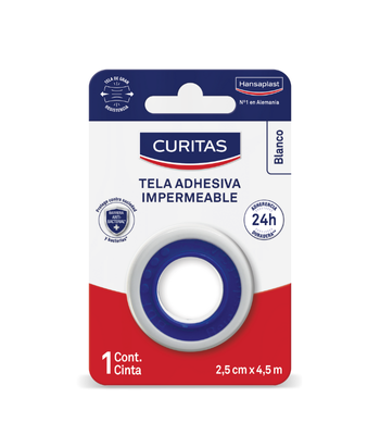 HANSAPLAST TELA ADHESIVA IMPERMEABLE 2.5X4.5CM 1 UNIDAD