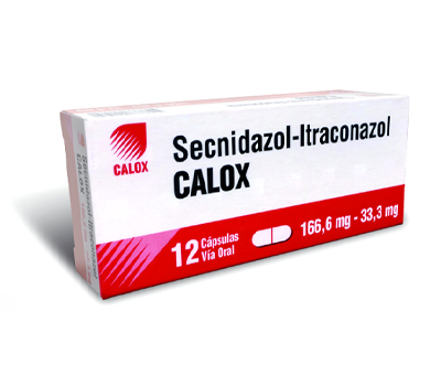 SECNIDAZOL-ITRACONAZOL CALOX 12 CÁPSULAS