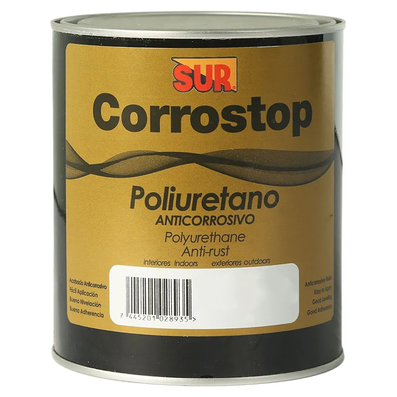 Anticorrosivo Corrostop negro 1/4 gal SUR