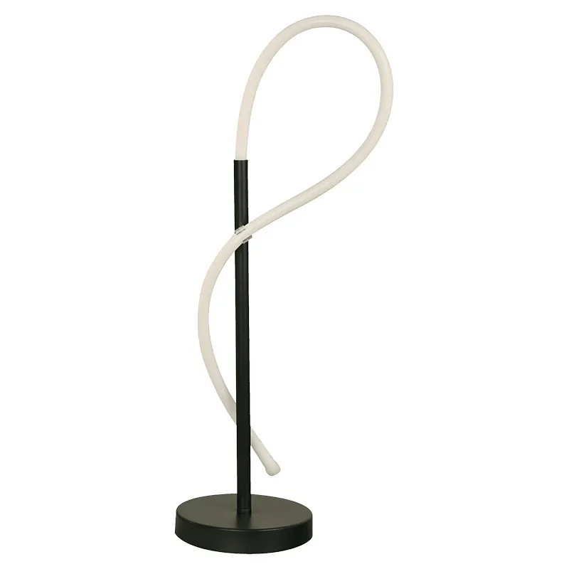 Lámpara de mesa moderna plata 1 luz led 24119