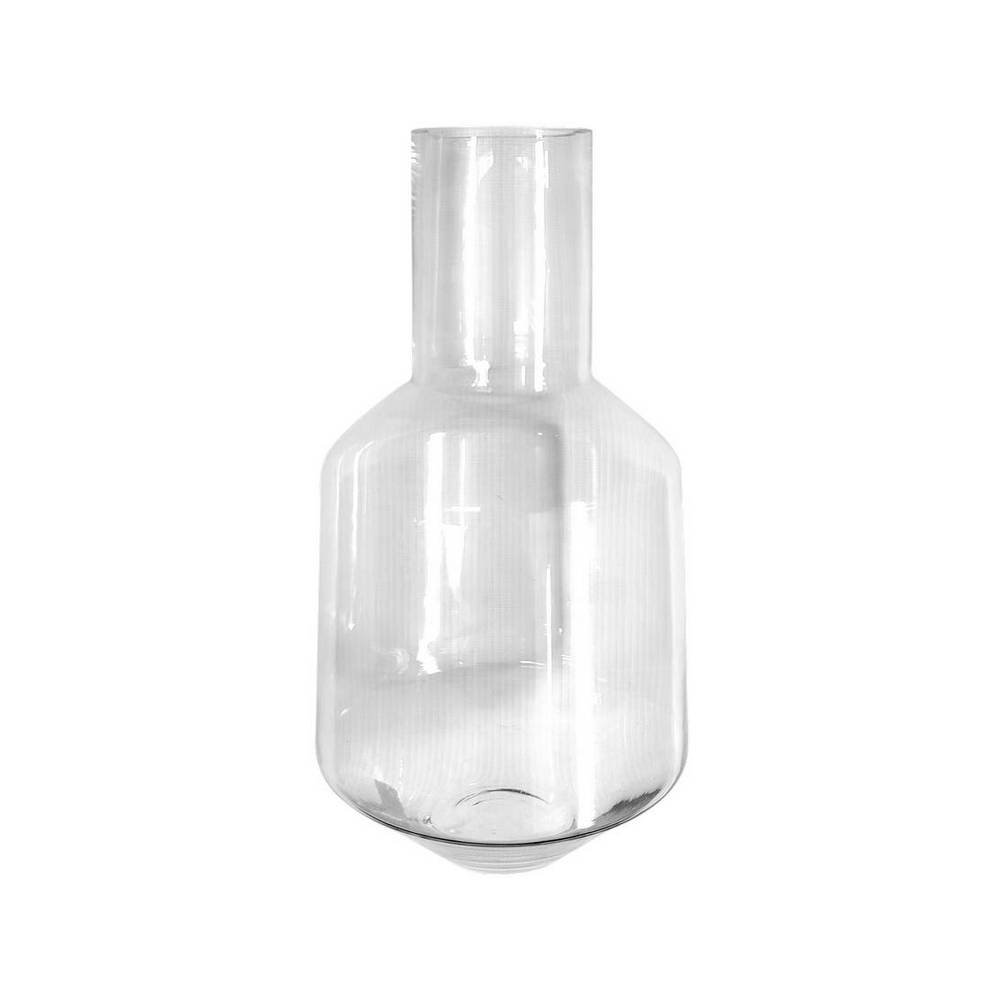 Florero decorativo de vidrio 30x7.5 cm transparente