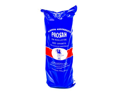 Algodon en Rollo Absorbente, Prosan, 500 g