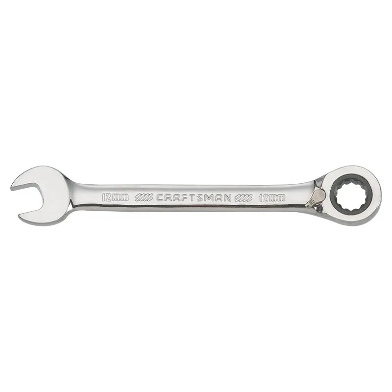 Llave combinada 12 mm con ratchet reversible 72 dientes