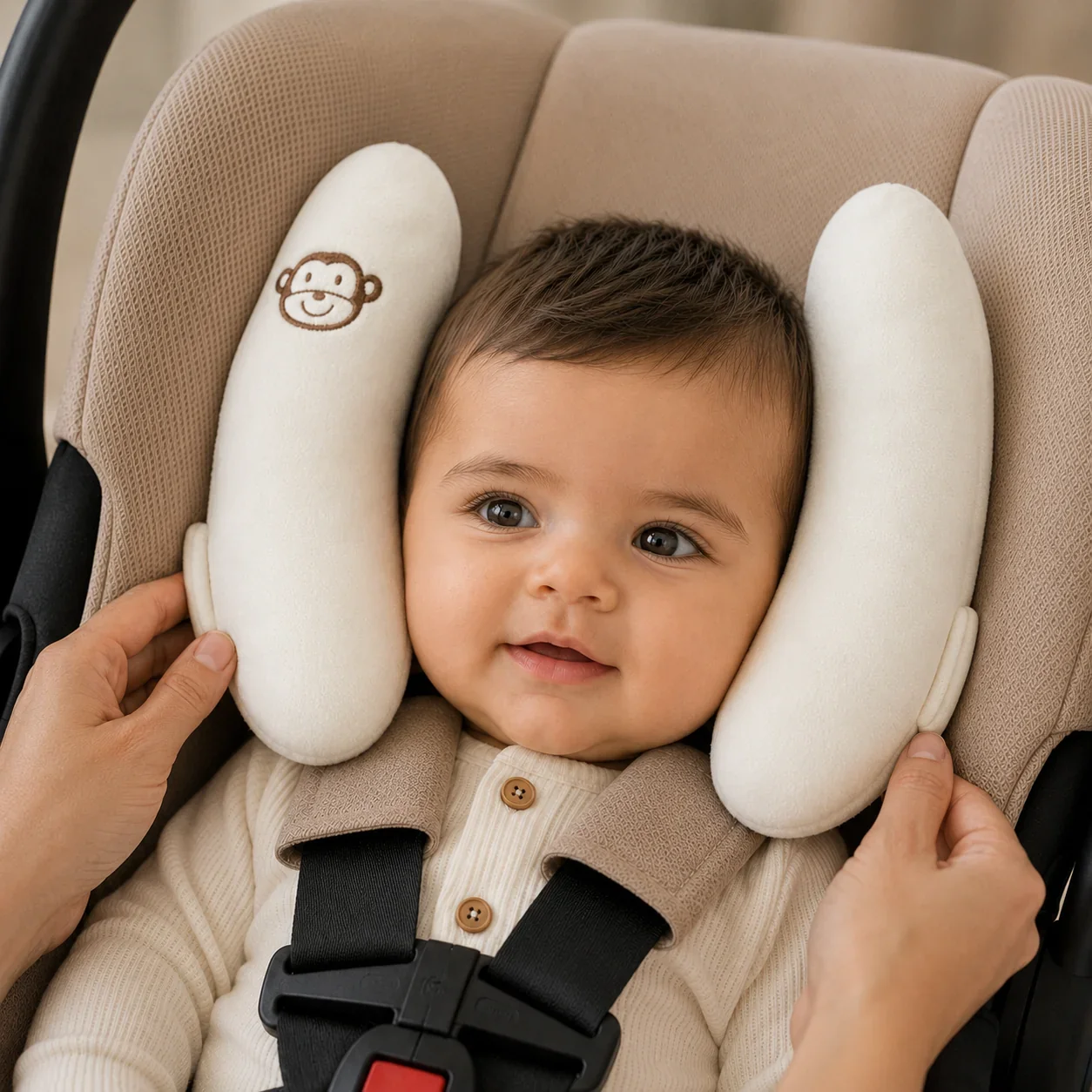 Almohada de apoyo para cabeza de bebé