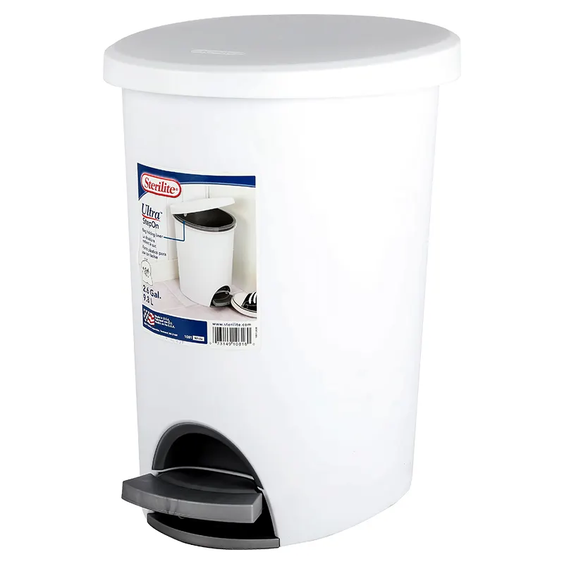 Basurero blanco de 9,8 litros