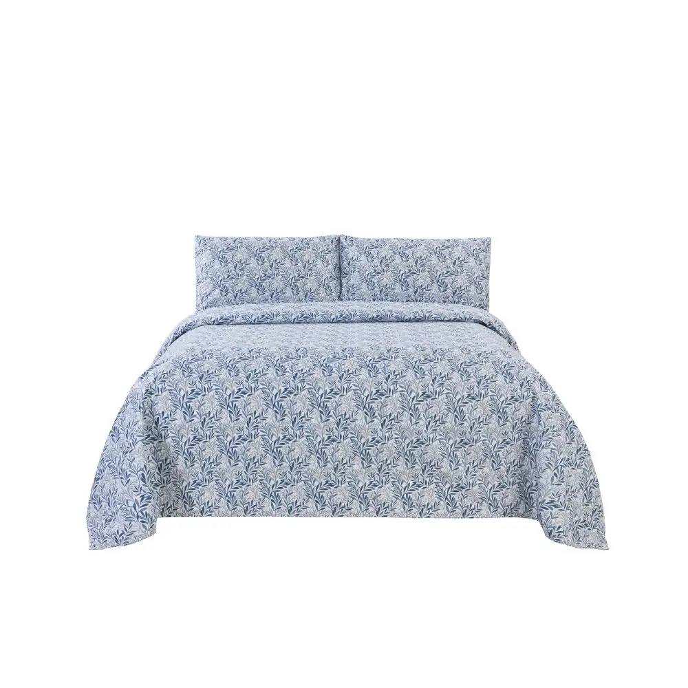 Set De Sabana Quattro QTTBSSEQ12 Queen Azul