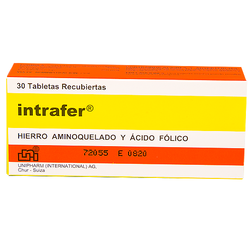 INTRAFER TABLETAS 30 MG