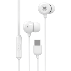 Audífonos In-Ear Maxell IN-BAX-USB-C con Micrófono, Conexión US
