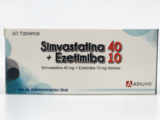 Simvastatina+Ezetimiba Adiuvo, 40/10 mg, 30 tabletas