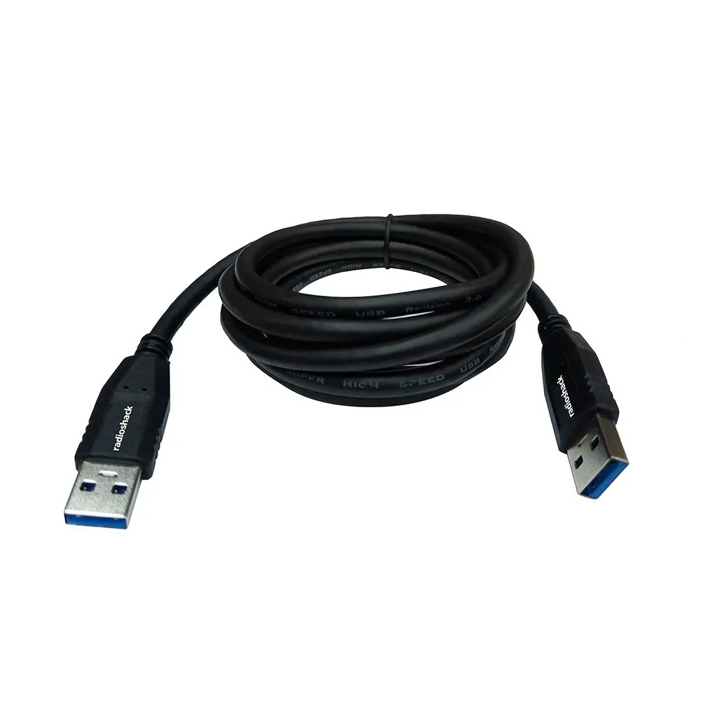 Cable USB RadioShack Macho a USB 3.0 1.8 m Negro