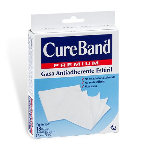 GASA CUREBAND ESTERIL 7,5X7,5 X 9 SOB