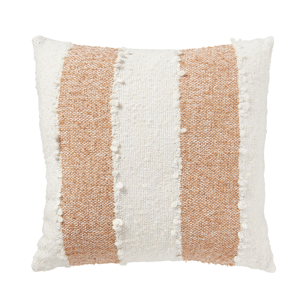 Cojín decorativo beige café de 43x43cm