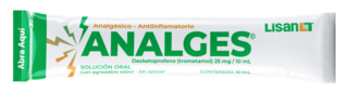 Analges BEBIBLE 25 mg 1 de 10 sobres de solucion oral
