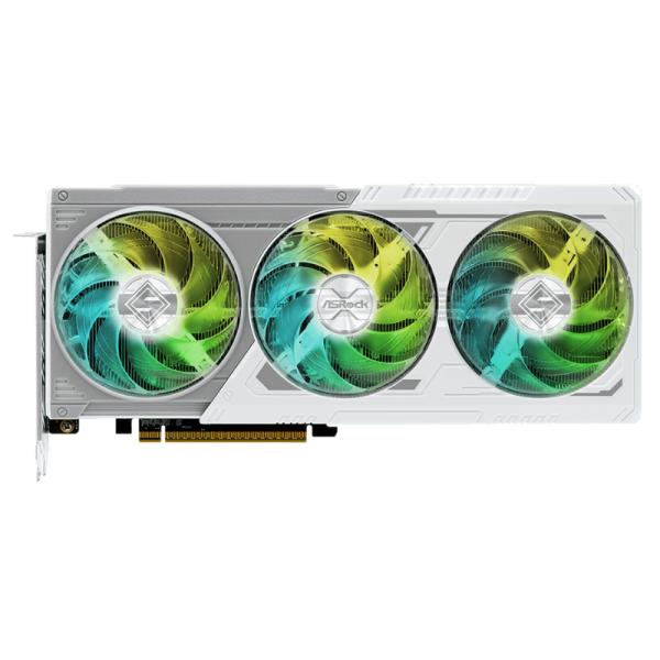 TARJETA DE VIDEO ASROCK RX9060XT SL 8GO AMD RADEON RX 9060 XT STEEL LEGEND 8GB OC GDDR6 2780 MHZ VG-9060XT SL 8GO BLANCO
