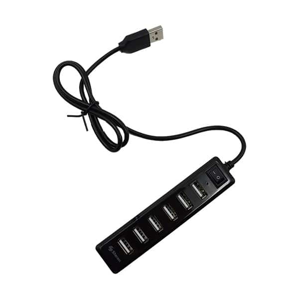 Steren Hub USB 7 puertos negro/gris