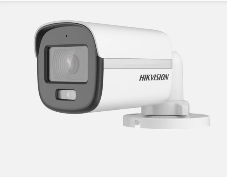 CAMARA DE SEGURIDAD HIKVISION ANALOGA 3K(5MP). PLASTIC BULLET. BUILT-IN MICROPHONE DS-2CE10KF0T-FS