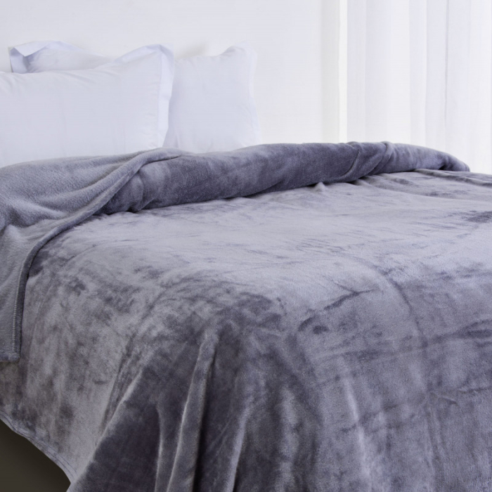 COBIJA QUEEN 200X220 BREEZE VIOLETA GRIS HAUS