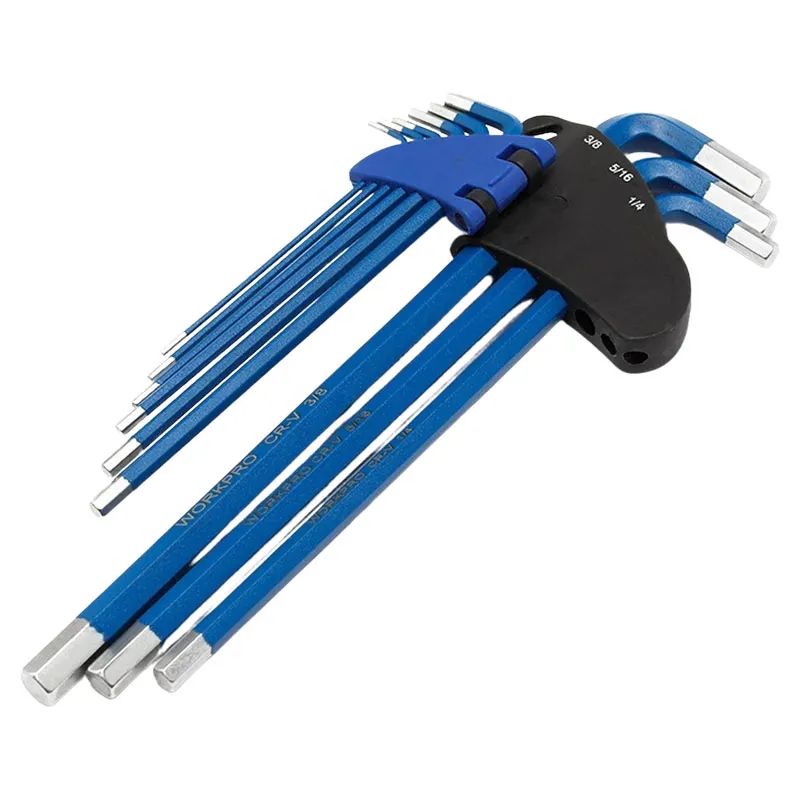 Set 9 llaves allen largas milimétricas Workpro