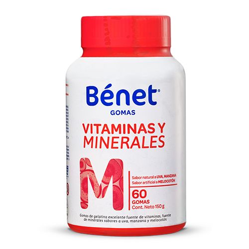 BENET GOMAS MULTIVITAMINICO 60 GOMAS 150g