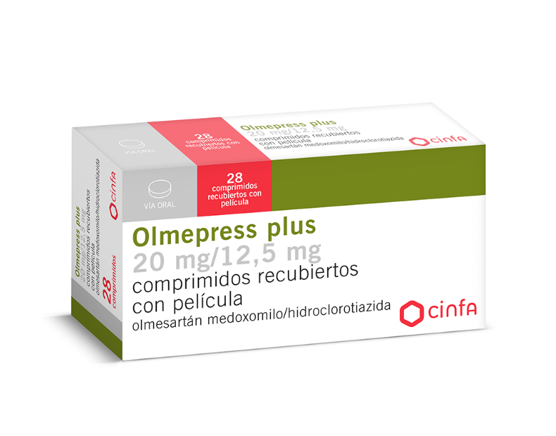 Olmepress Plus 20mg/12.5mg x28 Tabletas