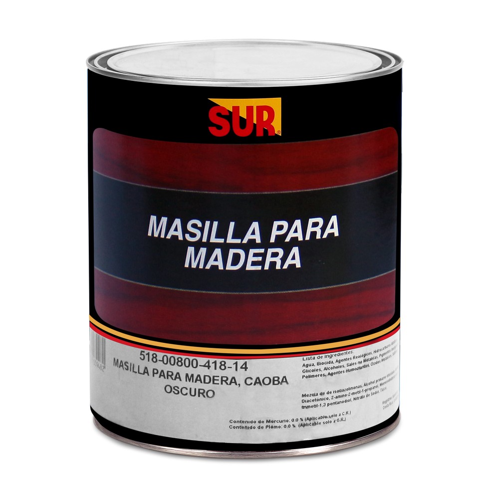 Masilla para madera teca 1 qt