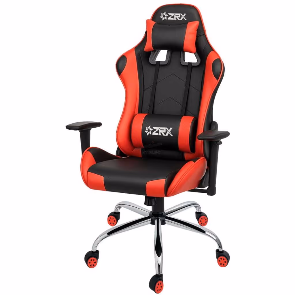 SILLA GAMING ZRX PRO – NEGRO CON ROJO