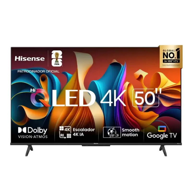 HISENSE – TELEVISOR QLED 50 4K DV HDR G.ASIST. HISENSE 2A – 50Q6N