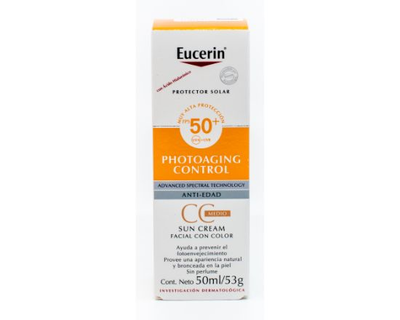 Eucerin Protector Solar 50+ Photoaging control gel tono medio 50 ml