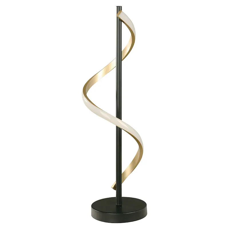 Lámpara de mesa moderna dorado 1 luz led 24116