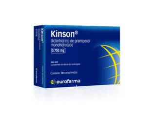 Kinson 0.750 mg 30 comprimidos recubiertos