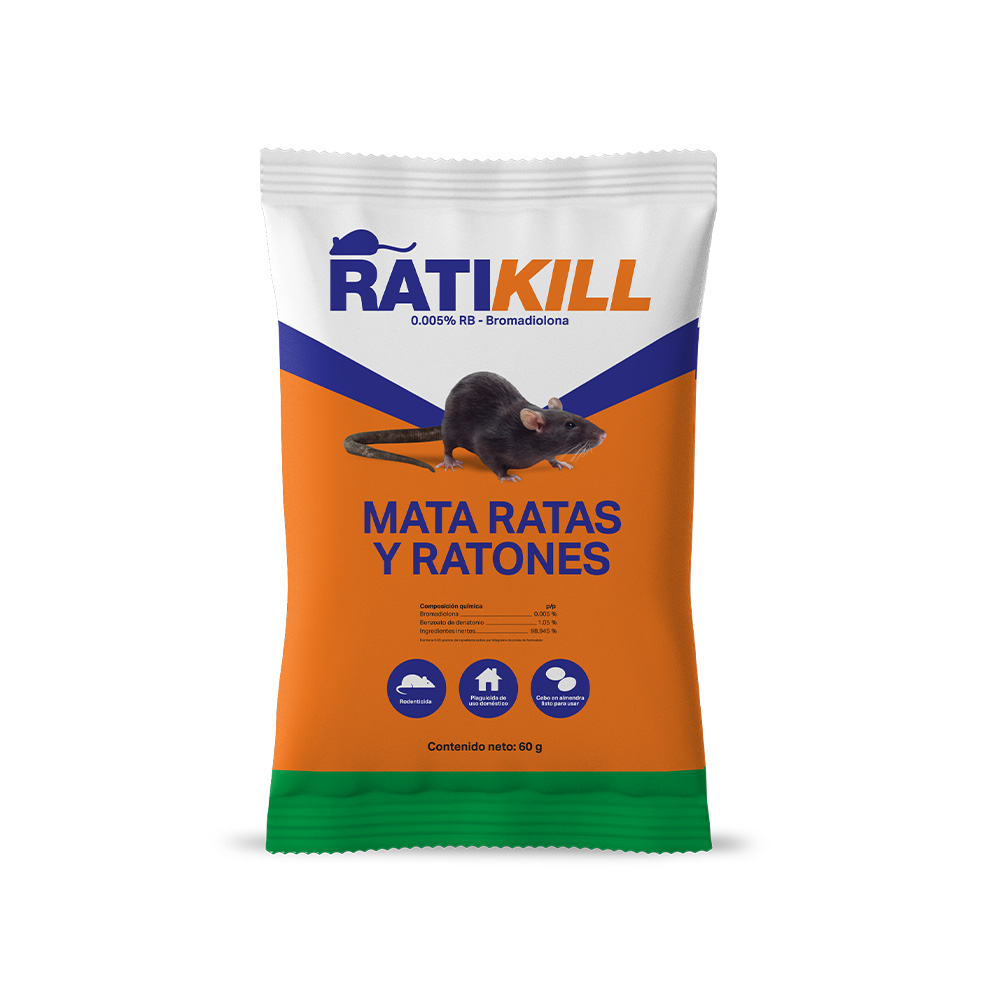 Veneno para rata ratikill 60 gramos