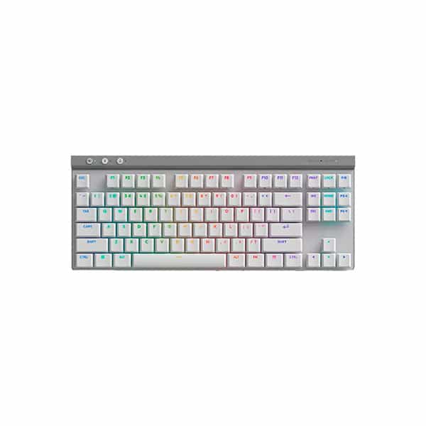 Logitech Teclado gaming inalámbrico BT blanco