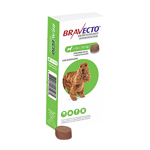 BRAVECTO 500 MG 10-20 KG