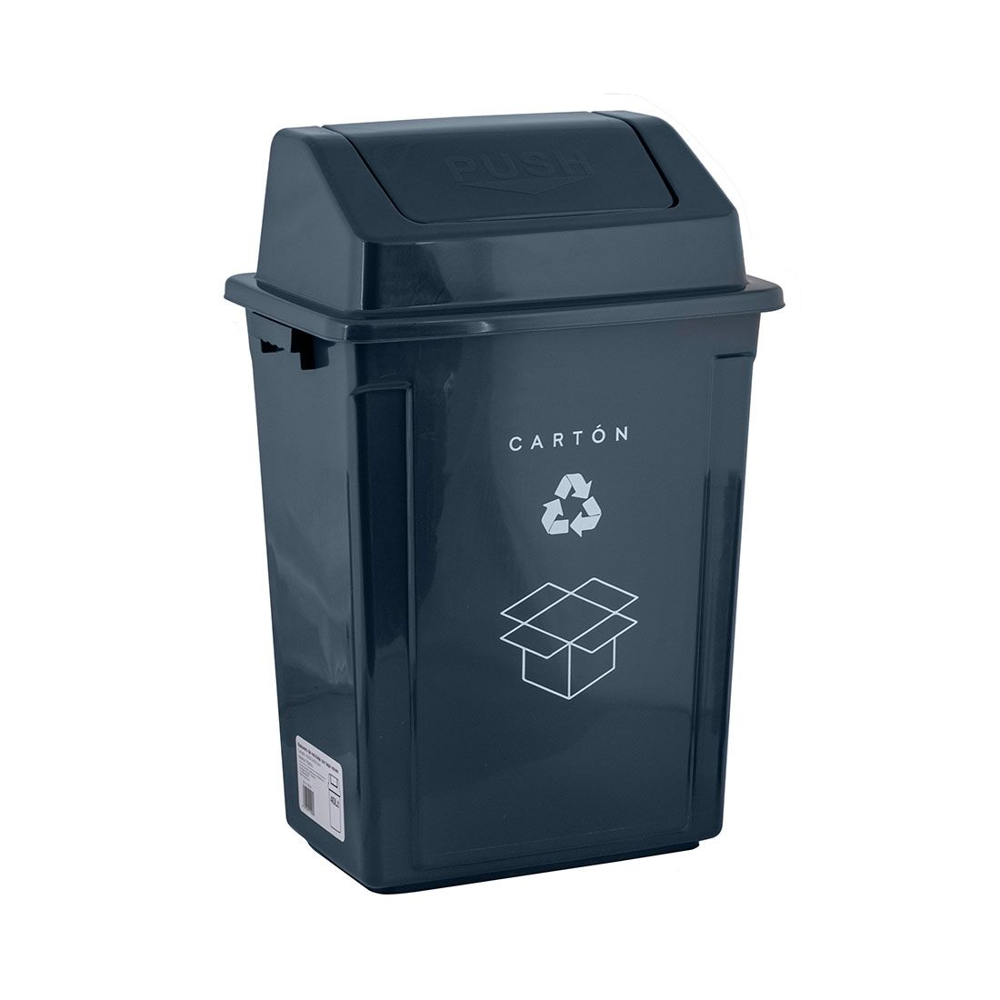 Basurero reciclaje cartón 40lt