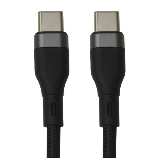 CABLE USB-C A USB-C NOVA FAD31918 65W 1.8M NYLON CARGA RAPIDA