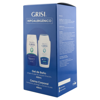 Grisi Shower Gel Neutro 450 ml + Crema Corporal Neutro 400 ml