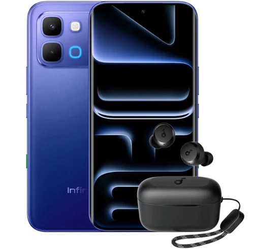 Infinix Note Edge 5G – 8GB – 256GB – Stellar Blue + REGALIA Audifonos SoundCore A25i