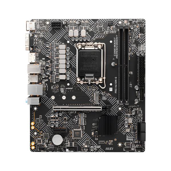 Tarjeta Madre MSI Pro H610M-G DDR5 LGA 1700 MATX DDR5 – Negro