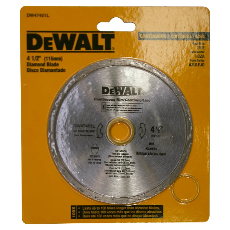 Disco diamantado 4 1/2" contínuo Dewalt