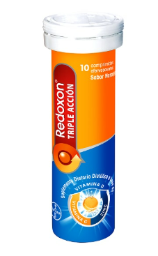 Redoxon Triple Accion, tubo con 10 tabletas efervecentes