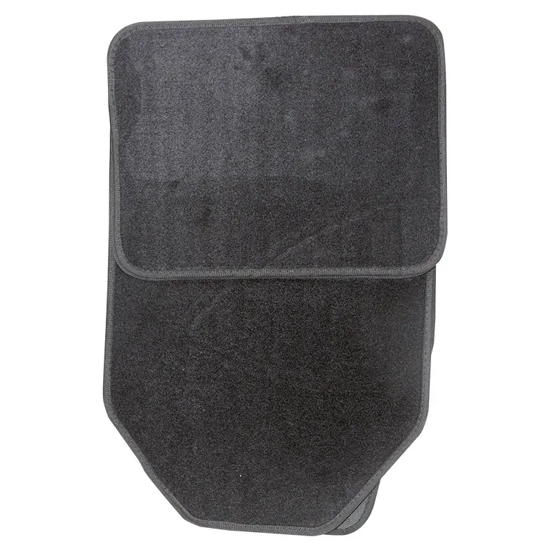 Set 4 alfombras para carro Retro caucho negro