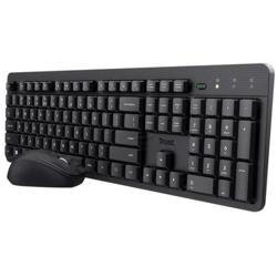 Trust combo teclado y mouse inalambrico silencioso Ody II en ingles - 25018