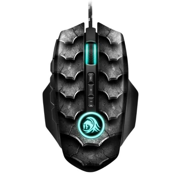 Mouse Sharkoon Gaming RGB Drakonia II 15000 DPI Alámbrico USB – Negro / Gris