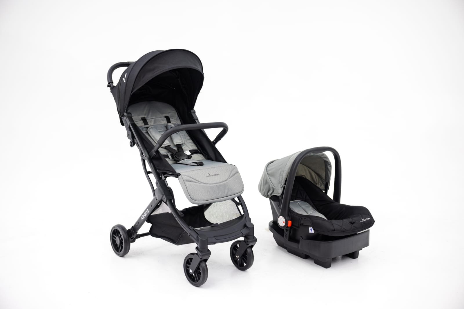 Coche tipo maleta Argus con portabebé
