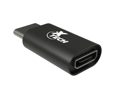 ADAPTADOR XTECH XTC-526 TIPO C MACHO A MICRO USB HEMBRA