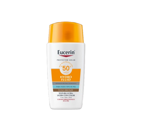EUCERIN HYDRO FLUID FACIAL TONO BRONZE FPS 50+ 50 ML