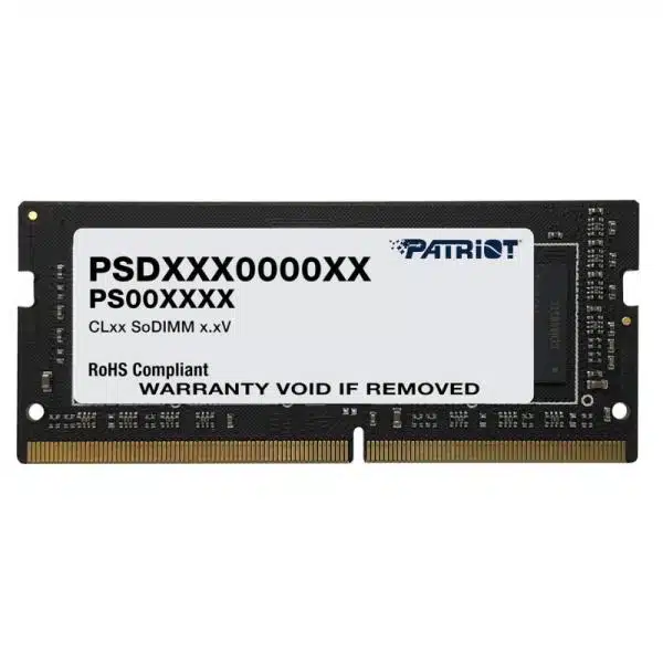 MEMORIA RAM PARA LAPTOP 16GB PATRIOT PSD516G560081S SL DDR5 5600MHZ CL46 1.1V NEGRO