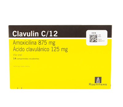 CLAVULIN 875 MG/125 MG TABLETAS VIA ORAL